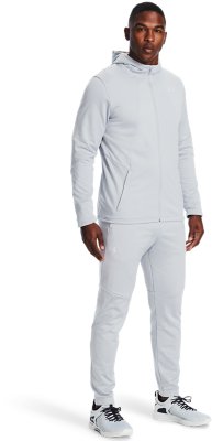 UNDER ARMOUR Jacket UA NWT ColdGear Logo Full Zip Hoodie S M L XL White Grey 
